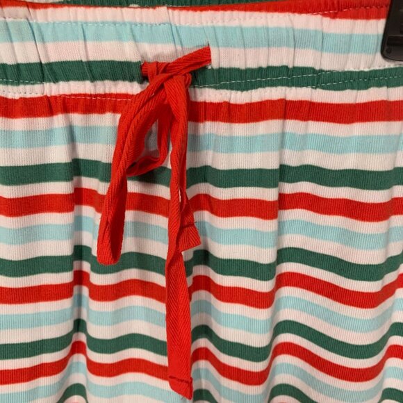 Cuddl Duds Mens Papa Elf Christmas Pajama Top Size M Polyester & Spandex Green & - Picture 8 of 10